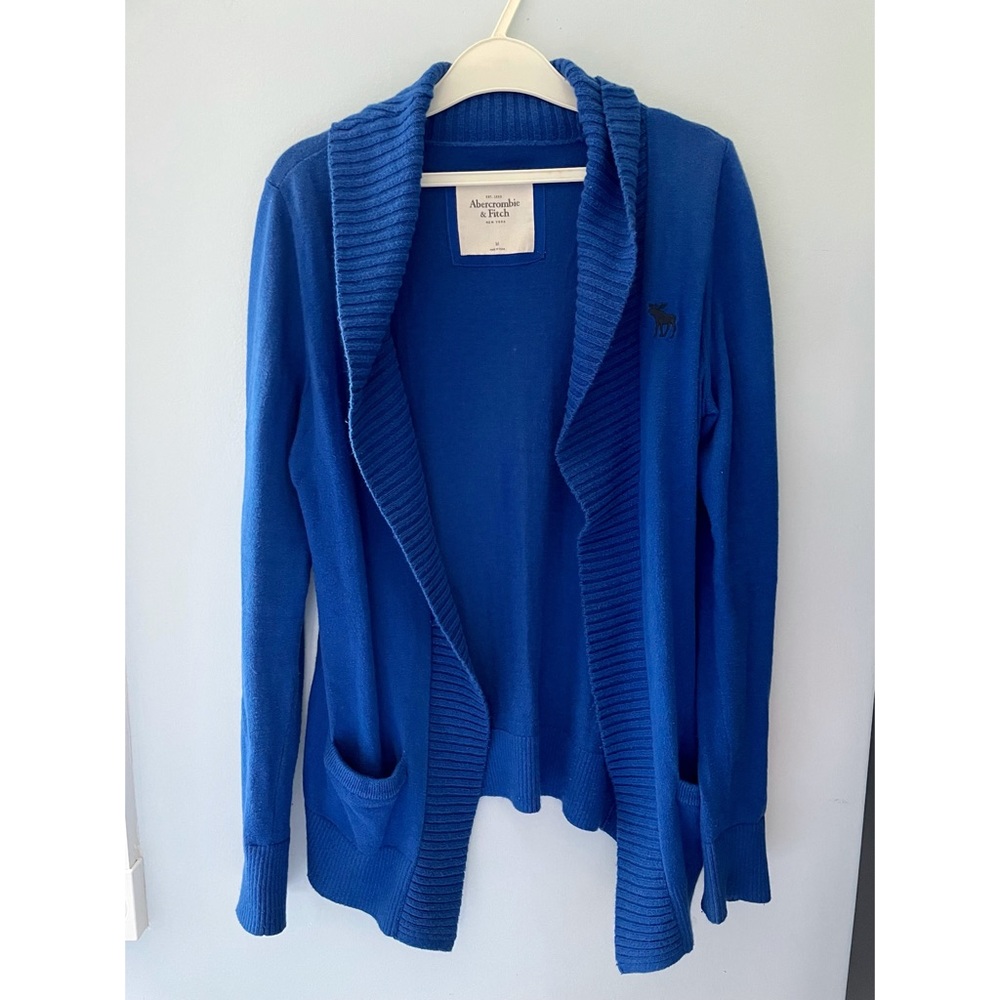 A&F royal blue cardigan
